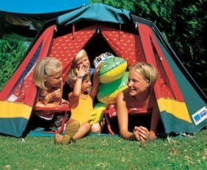 kampiranje z otroci